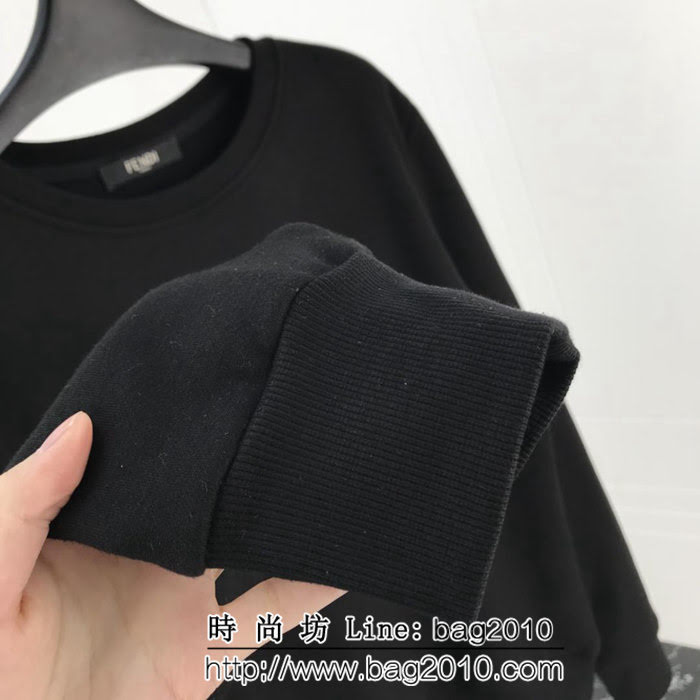 Fendi芬迪 18ss秋冬新款套頭衛衣 定制純棉加絨面料 高版本男女同款 ydi2058
